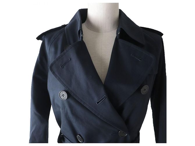 Trench coat Mackintosh in cotone Blu navy - vista 4