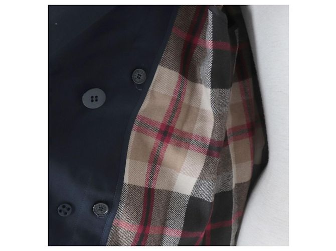 Trench coat Mackintosh in cotone Blu navy - vista 5
