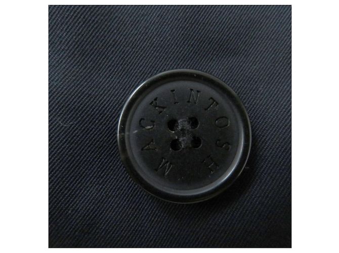 Trench coat Mackintosh in cotone Blu navy - vista 6