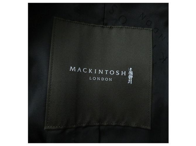 Trench coat Mackintosh in cotone Blu navy - vista 7