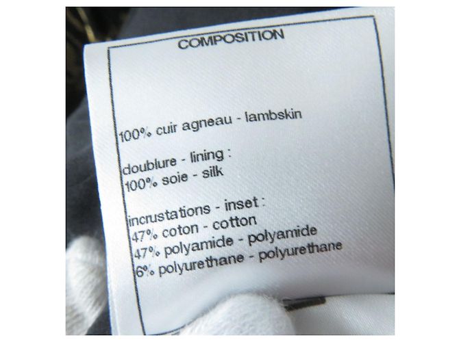 Chanel COCO Mark Kamelienlederjacke Schwarz - Ansicht 10