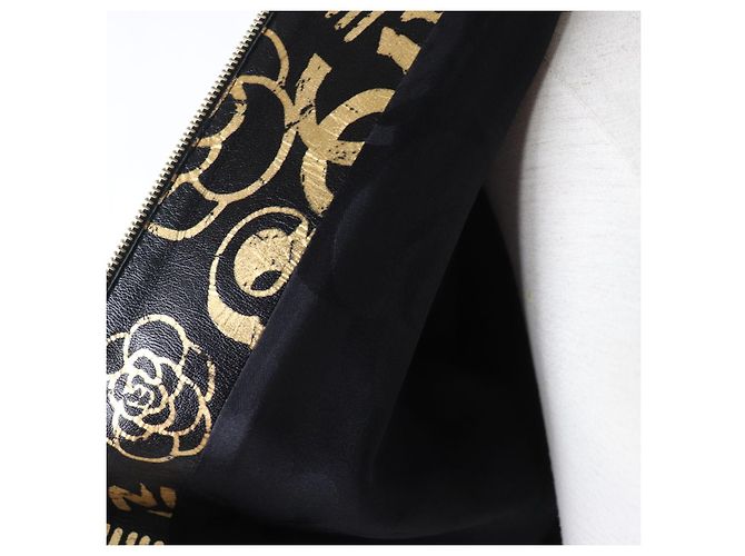 Chanel COCO Mark Kamelienlederjacke Schwarz - Ansicht 5
