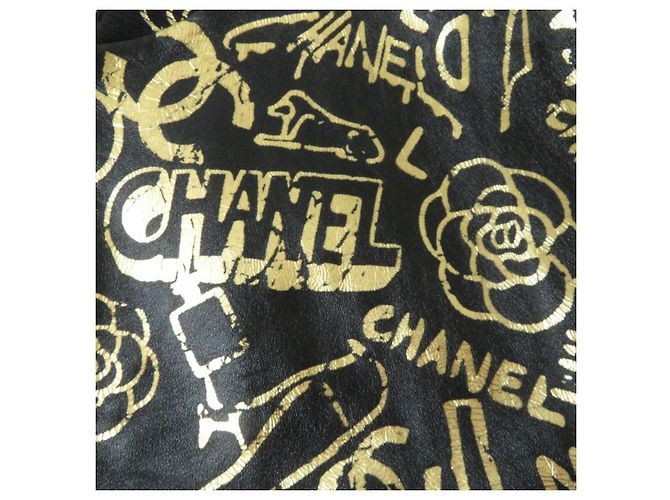 Chanel COCO Mark Kamelienlederjacke Schwarz - Ansicht 6
