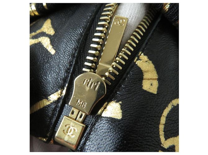 Chanel COCO Mark Kamelienlederjacke Schwarz - Ansicht 7