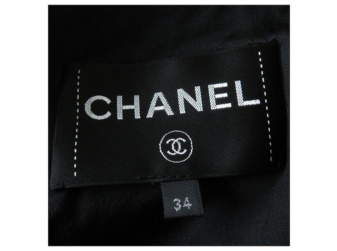 Chanel COCO Mark Kamelienlederjacke Schwarz - Ansicht 8