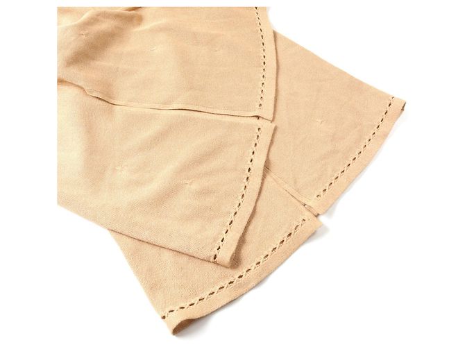 Pantalones de viscosa de punto Chanel Castaño - vista 6