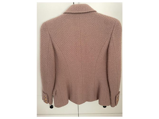 Cambon Chanel 1996 runway collection 14 Gripoix button Jacket Beige - view 2