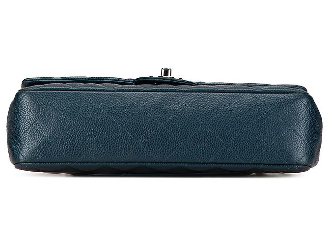 Chanel Blu Medio Classico Caviar Doppio Flap - vista 3