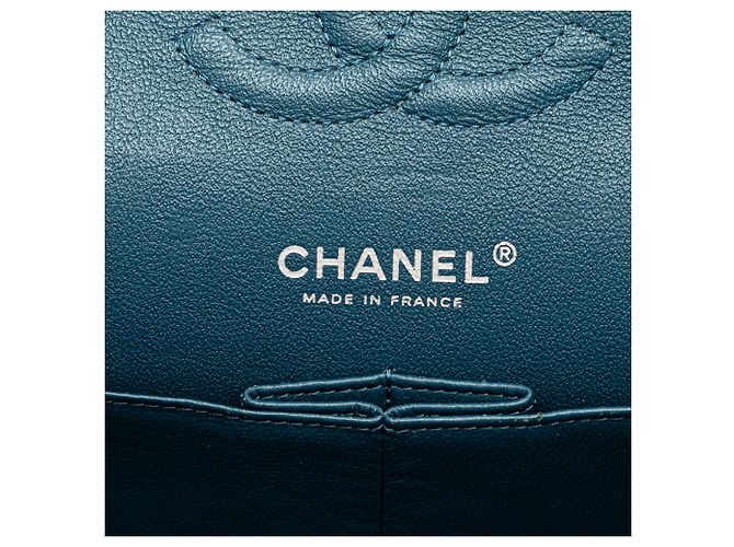 Chanel Blu Medio Classico Caviar Doppio Flap - vista 5