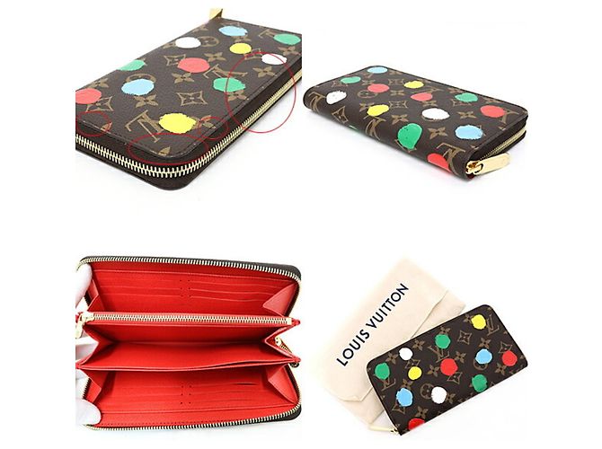 Louis Vuitton Yayoi Kusama Zippy Wallet Brown Multiple colors - view 3