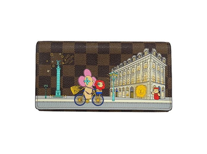 Cartera larga Damier Vivienne Louis Vuitton Castaño Damier ebene - vista 2