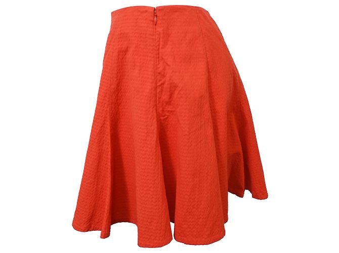 Saia mini cheia texturizada Kenzo Paris em viscose vermelha Vermelho - vista 2