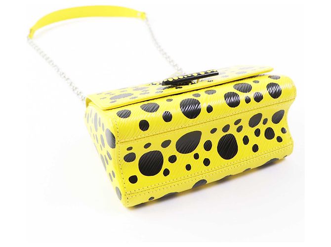 Borsa Epi Twist PM con pois dipinti Louis Vuitton Giallo - vista 6