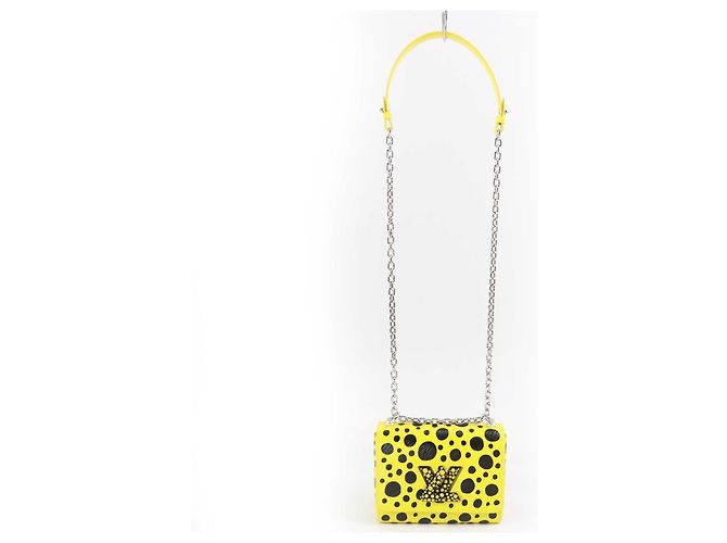 Borsa Epi Twist PM con pois dipinti Louis Vuitton Giallo - vista 8