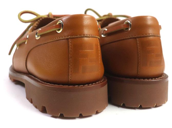 Fendi Zucca Leather Moccasins 7D1407 - view 4