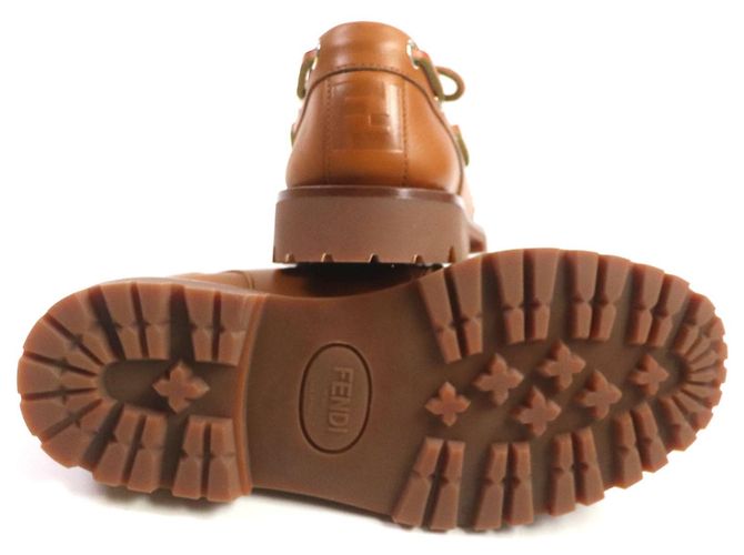 Fendi Zucca Leather Moccasins 7D1407 - view 5