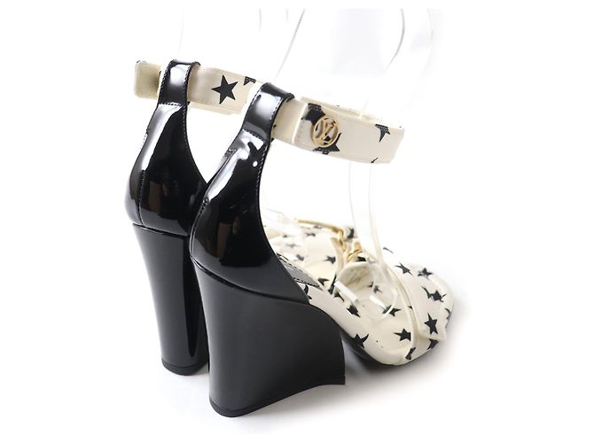 Louis Vuitton Satin-Ankle-Strap-Sandalen 37.5 - Ansicht 2