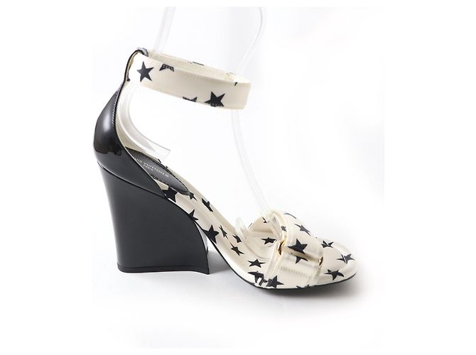 Louis Vuitton Satin-Ankle-Strap-Sandalen 37.5 - Ansicht 5