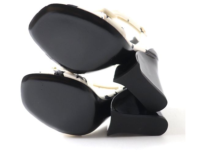 Louis Vuitton Satin-Ankle-Strap-Sandalen 37.5 - Ansicht 6