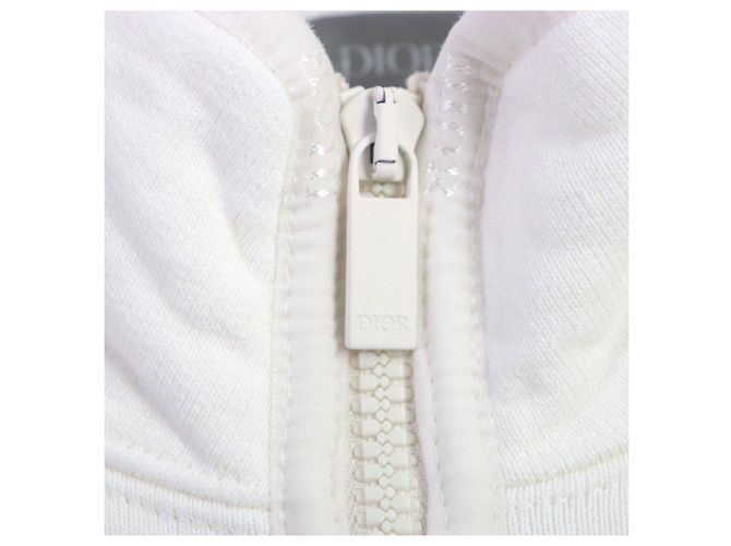 Sudadera de media cremallera en algodón XL con logo de Dior Blanco - vista 4