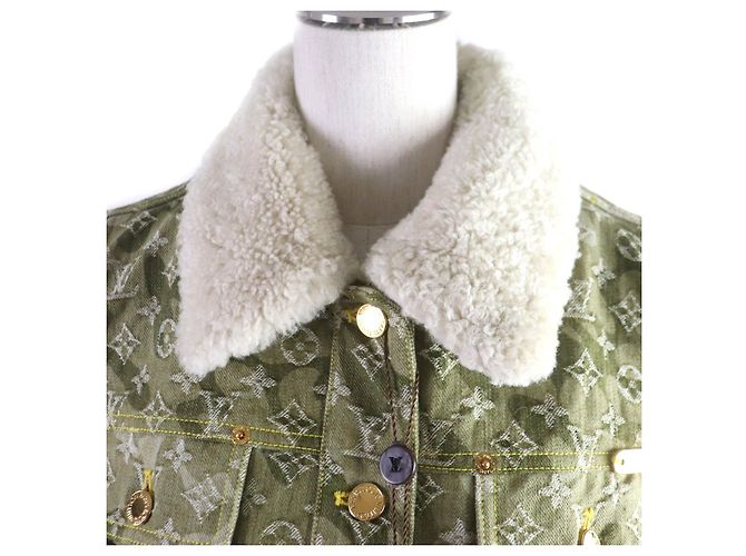 Louis Vuitton Takashi Murakami Jeansjacke Khaki - Ansicht 4