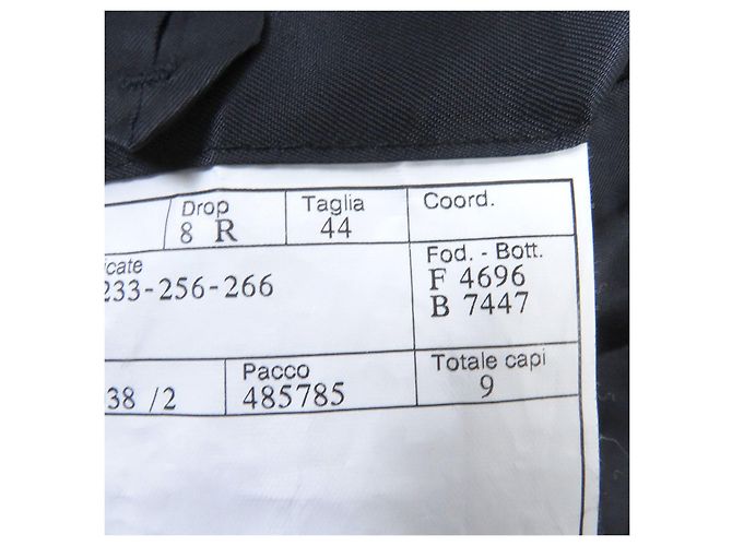 Hermès Blazer de lã Hermes com forro de couro azul marinho 44 - vista 9