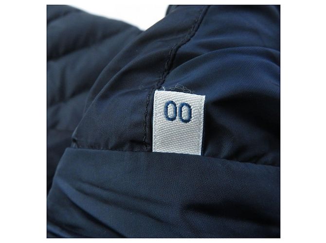 Cappotto in nylon imbottito Moncler FLAMMETTE blu navy per donne - vista 9