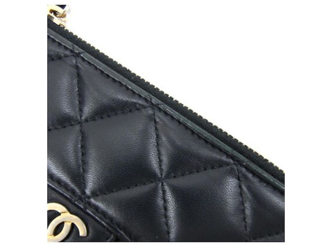 Monedero de piel de cordero negro Chanel - vista 6