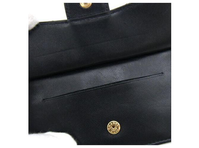 Monedero de piel de cordero negro Chanel - vista 9