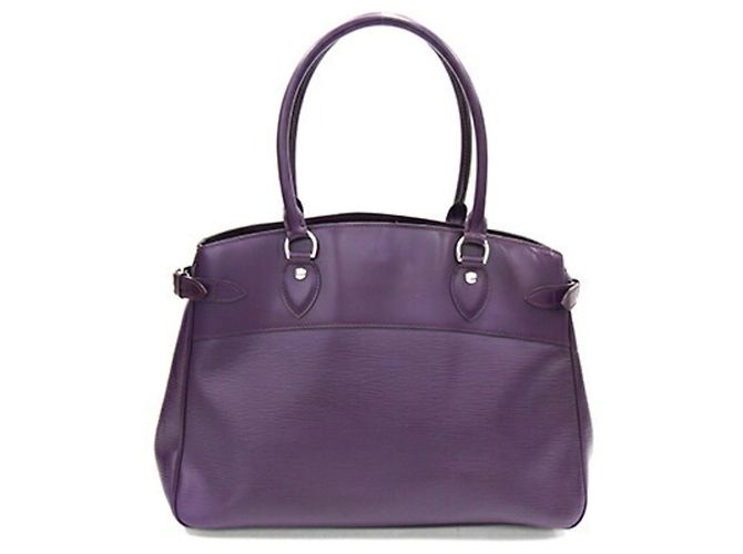 Passy Borsa tote in pelle Epi Louis Vuitton Viola scuro - vista 2