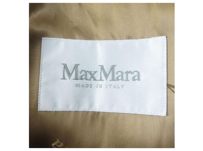 Abrigo envolvente con capucha y cinturón camel Max Mara 36 Camello - vista 6