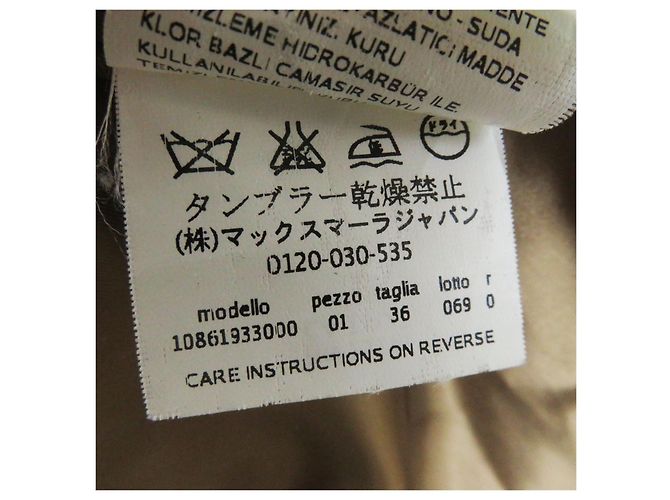 Abrigo envolvente con capucha y cinturón camel Max Mara 36 Camello - vista 9