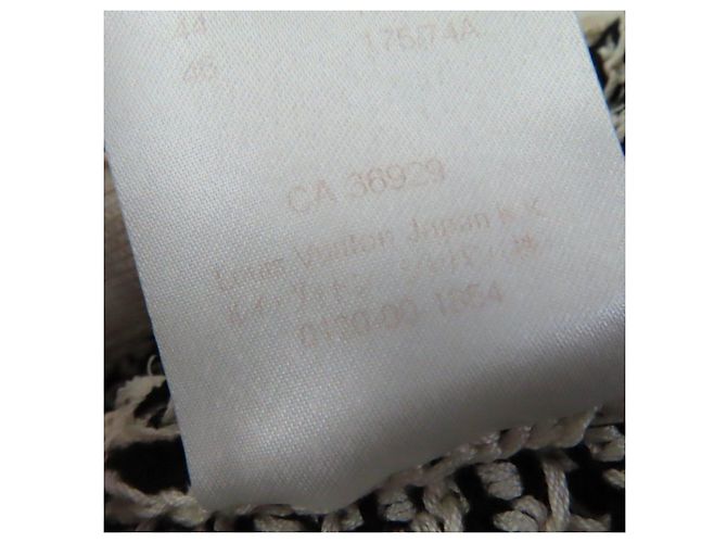 Louis Vuitton Baumwollstrickrock Schwarz Elfenbein M - Ansicht 11