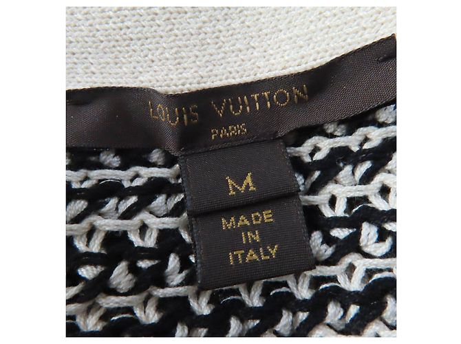 Louis Vuitton Baumwollstrickrock Schwarz Elfenbein M - Ansicht 8