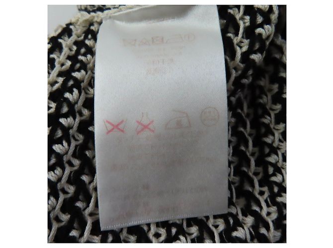 Louis Vuitton Baumwollstrickrock Schwarz Elfenbein M - Ansicht 9