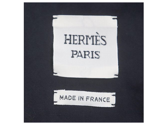 Hermès Hermes Cotton Silk H Logo Zip Coat Navy Navy blue - view 10