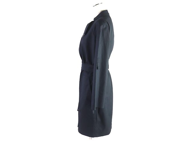 Hermès Hermes Cotton Silk H Logo Zip Coat Navy Navy blue - view 3