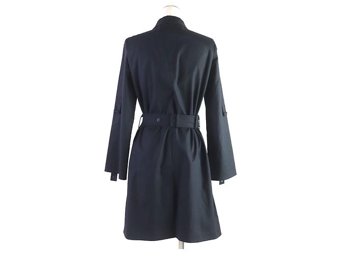 Hermès Hermes Cotton Silk H Logo Zip Coat Navy Navy blue - view 4