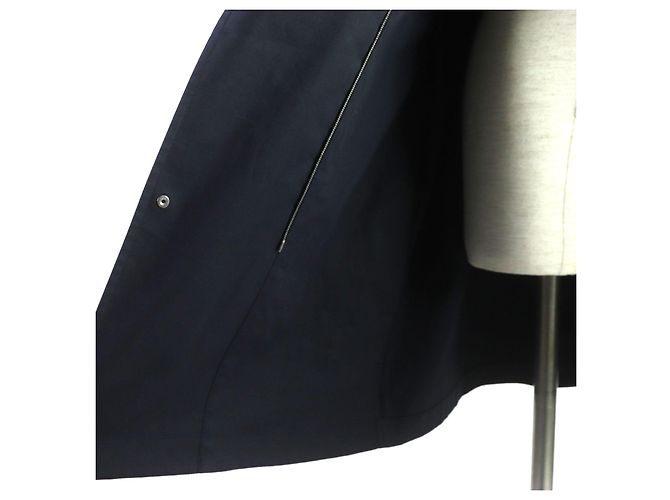 Hermès Hermes Cotton Silk H Logo Zip Coat Navy Navy blue - view 5