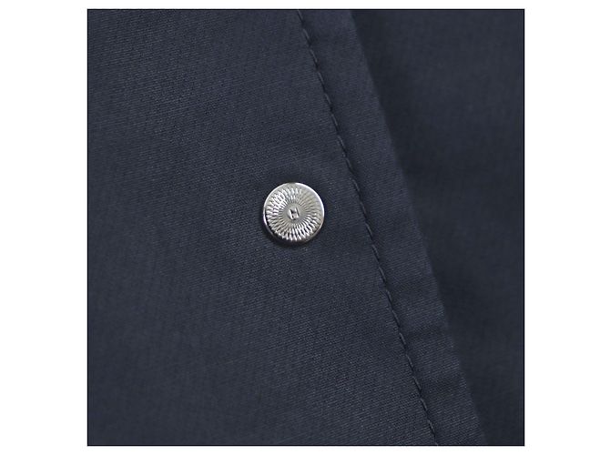 Hermès Hermes Cotton Silk H Logo Zip Coat Navy Navy blue - view 9
