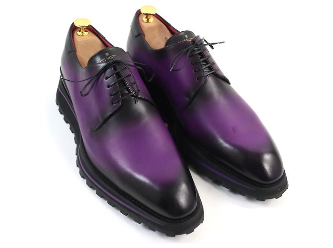 Scarpe Derby in pelle Louis Vuitton viola 9 Porpora - vista 2
