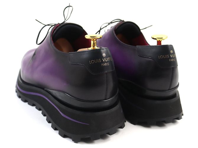 Scarpe Derby in pelle Louis Vuitton viola 9 Porpora - vista 5