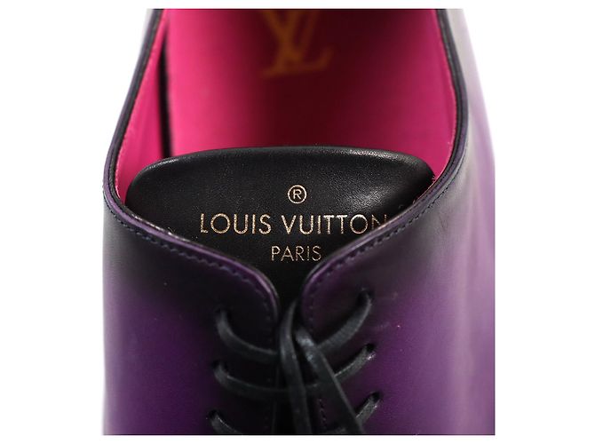 Scarpe Derby in pelle Louis Vuitton viola 9 Porpora - vista 6