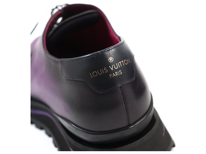 Scarpe Derby in pelle Louis Vuitton viola 9 Porpora - vista 7