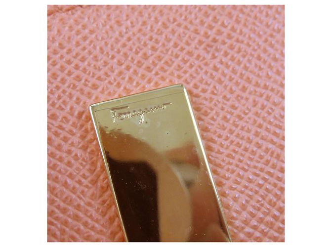 Portafoglio bifold Gancini Salvatore Ferragamo arancione - vista 10