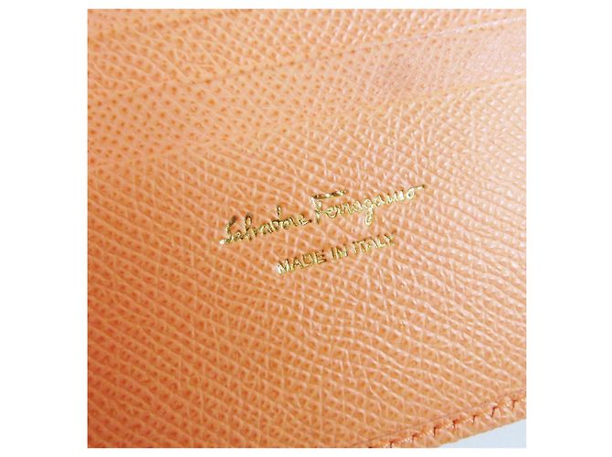 Portafoglio bifold Gancini Salvatore Ferragamo arancione - vista 11