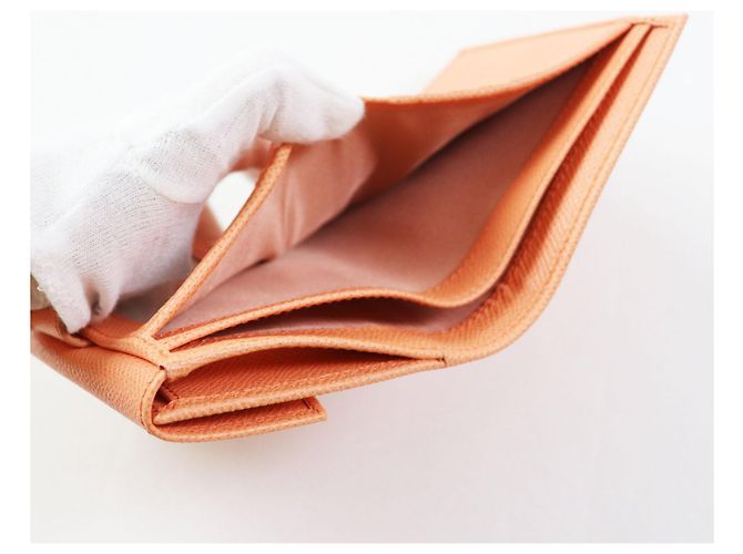 Portafoglio bifold Gancini Salvatore Ferragamo arancione - vista 7