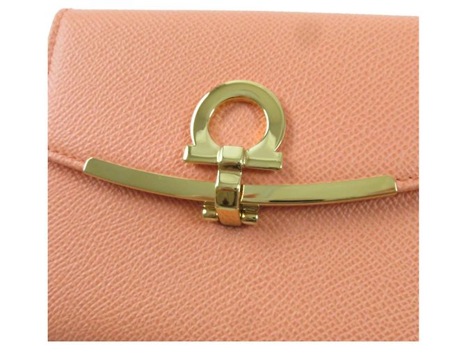 Portafoglio bifold Gancini Salvatore Ferragamo arancione - vista 9