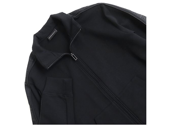 Emporio Armani Giacca da track con zip completa Armani nera L Nero - vista 2
