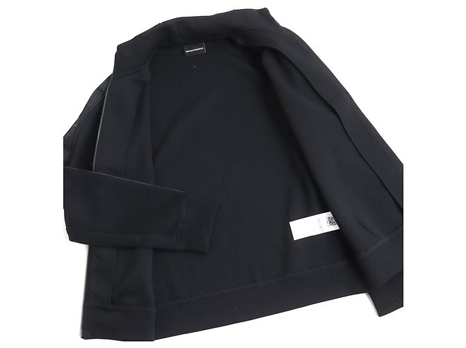 Emporio Armani Giacca da track con zip completa Armani nera L Nero - vista 3